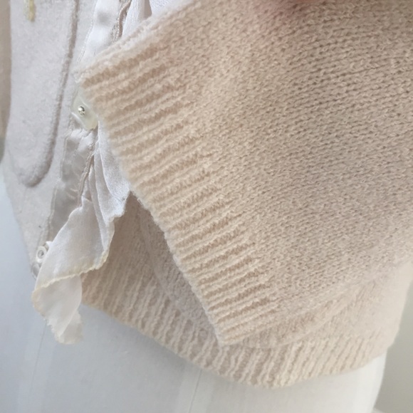 Rebecca Taylor Wool Blend Ruffle Cardigan, Sz S - Picture 6 of 8